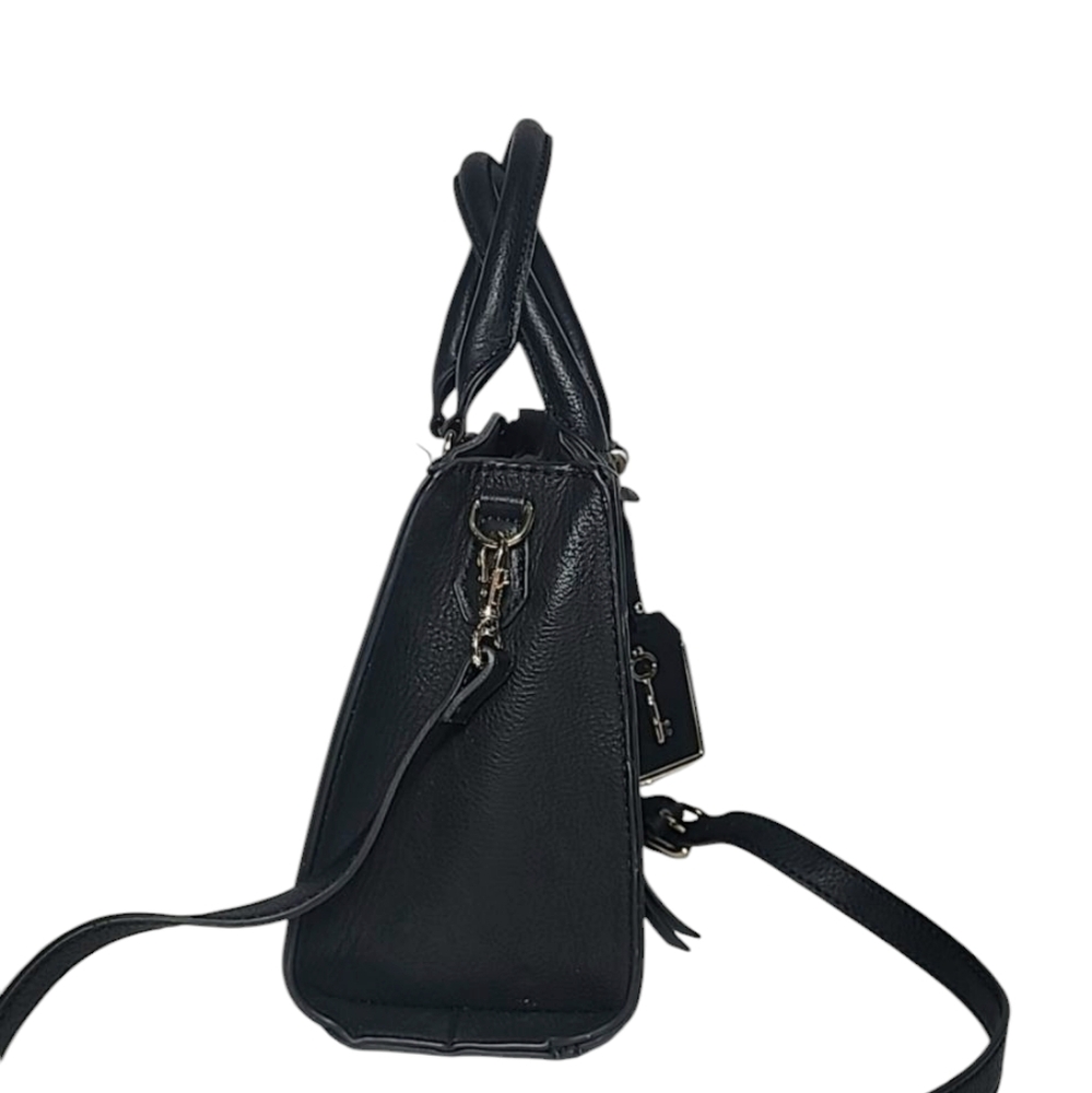 ALDO Black Solid Handheld Bag with Sling‎ Strap Crossbody - Picture 6 of 13
